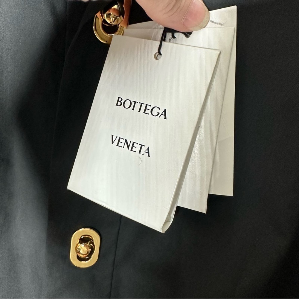 BOTTEGA VENETA Technical Coated Toile Midi Dress NWT in Size 44 (US 8) - Picture 6 of 7